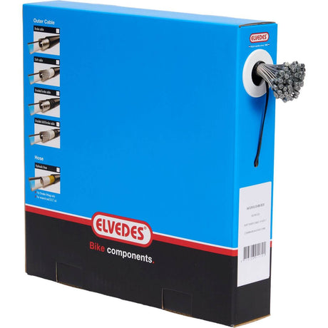 Vnútorné lanká radenia Elvedes 2250mm nerez ø1,1mm Shimano N-nipple ø4,5 × 4,5 (100 kusov)