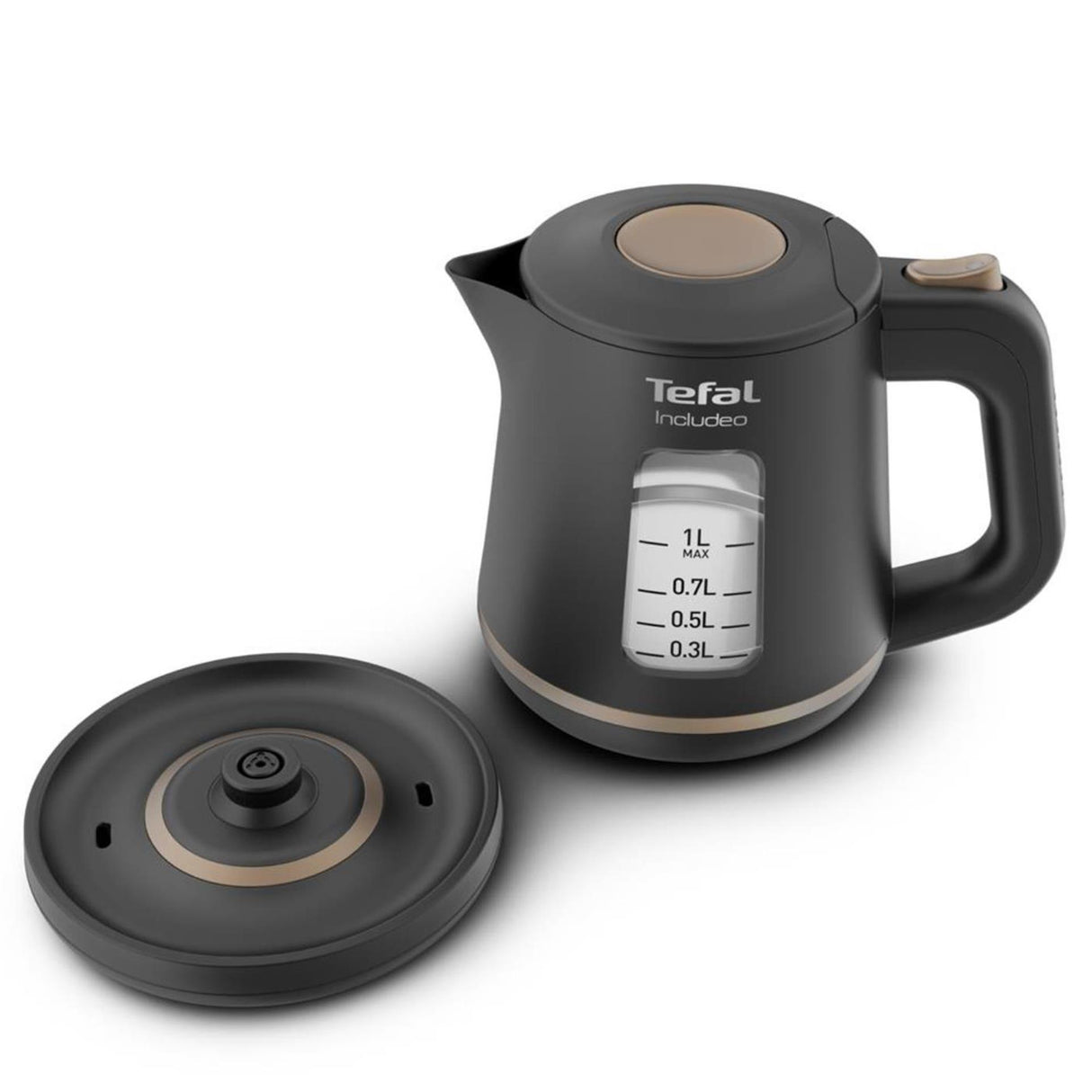 Tefal includeo vattenkokare 1l svart