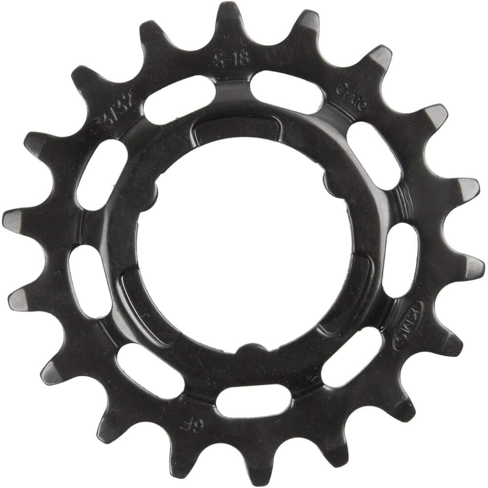 KMC Gear Shimano Stretto Black posteriore 18T (25 °)