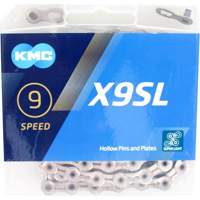 KMC bicycle chain X9sl Silver 114 Schakels