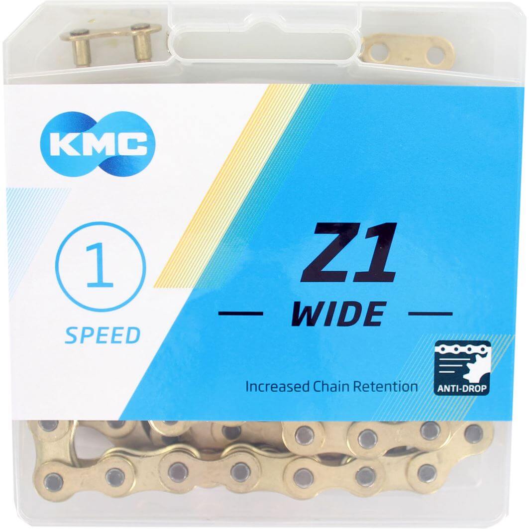 KMC Ketting 1 2-1 8 112 1V Z1 goud BMX track