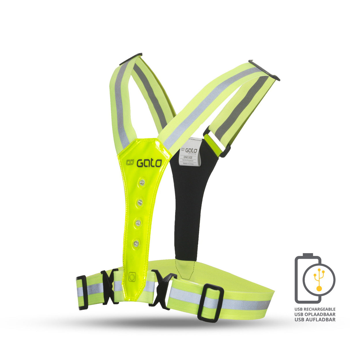 Outwet Sarfer Sport Vest je vodil USB Neongeel One velikosti