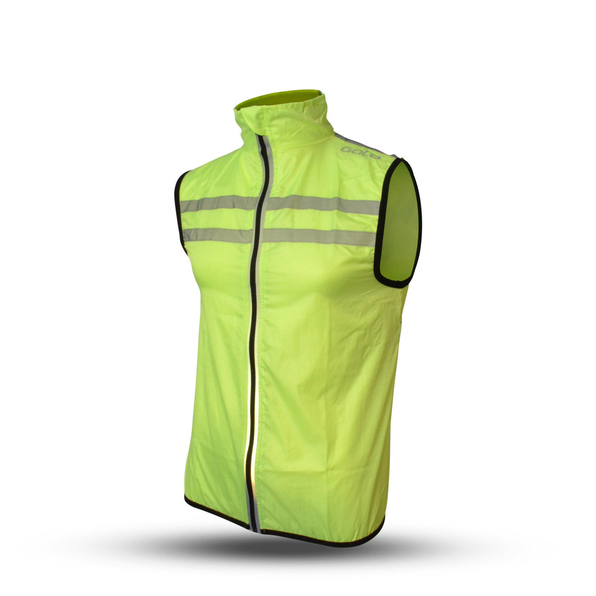 Gato Windbreaker Mesh Vest USB Led Neeongeel Størrelse XS