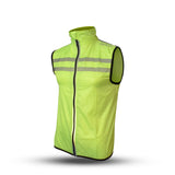 Gato Windbreaker Mesh Vest USB Led Neeongeel Størrelse XS