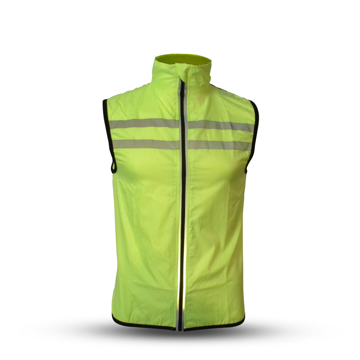 Outwet Windbreaker mesh vest usb led neongeel maat XS