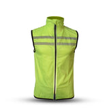 Outwet Windbreaker mesh vest usb led neongeel maat XS