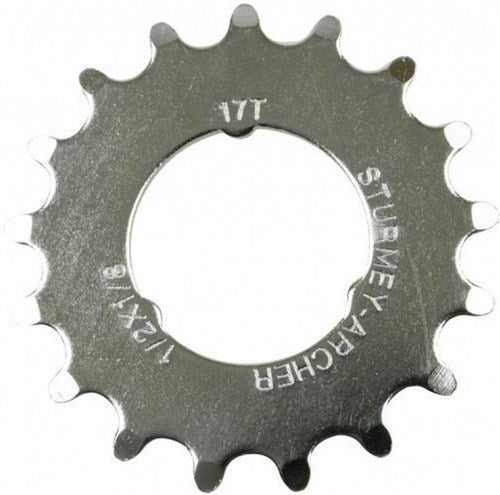 Sturmey-archer europe n.v. sprocket sturmey archer 17t - 1 8 flat model - chrome