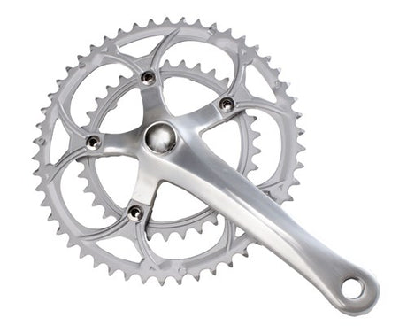 Rás Crankset M-Wave Dúbailte 50 34T 9V Dlúth (110mm)