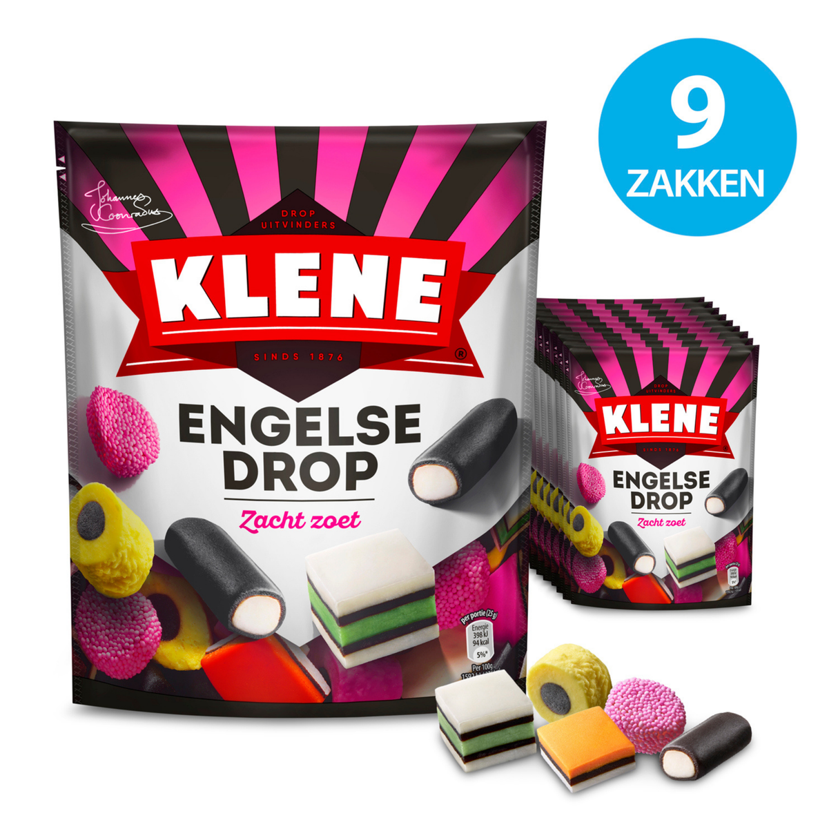 Klene English licorice bag (9x 270gr)