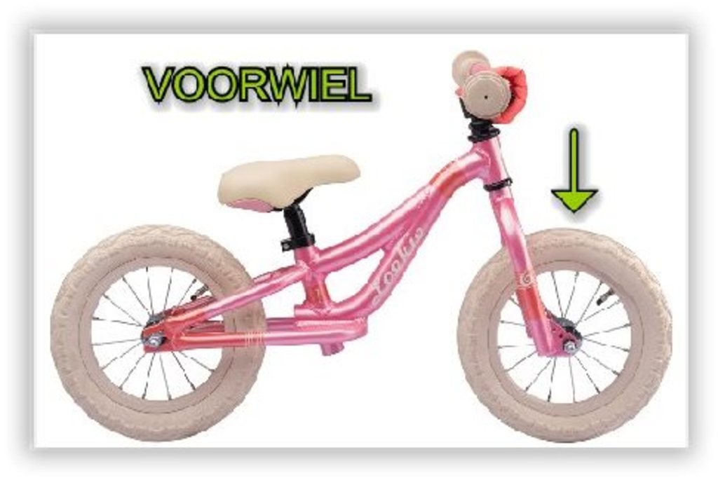 Batavus wheel for 12 balance bike ys8344 salmon