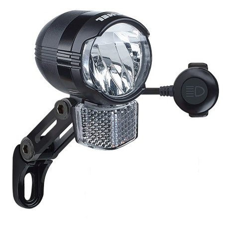 Farol de bike buchel 6-48V 60LUX com botão 100lux brilhante FL