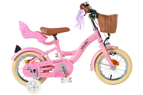 Bicicleta infantil Volare flower - meninas - 12 polegadas - rosa