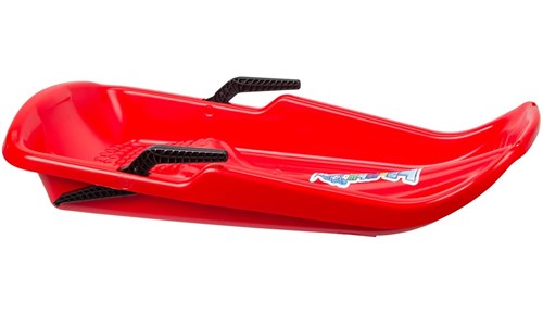 Nijland plastic sled with brake and red pull cord