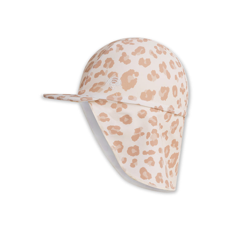 Leopard | beige UV sun cap