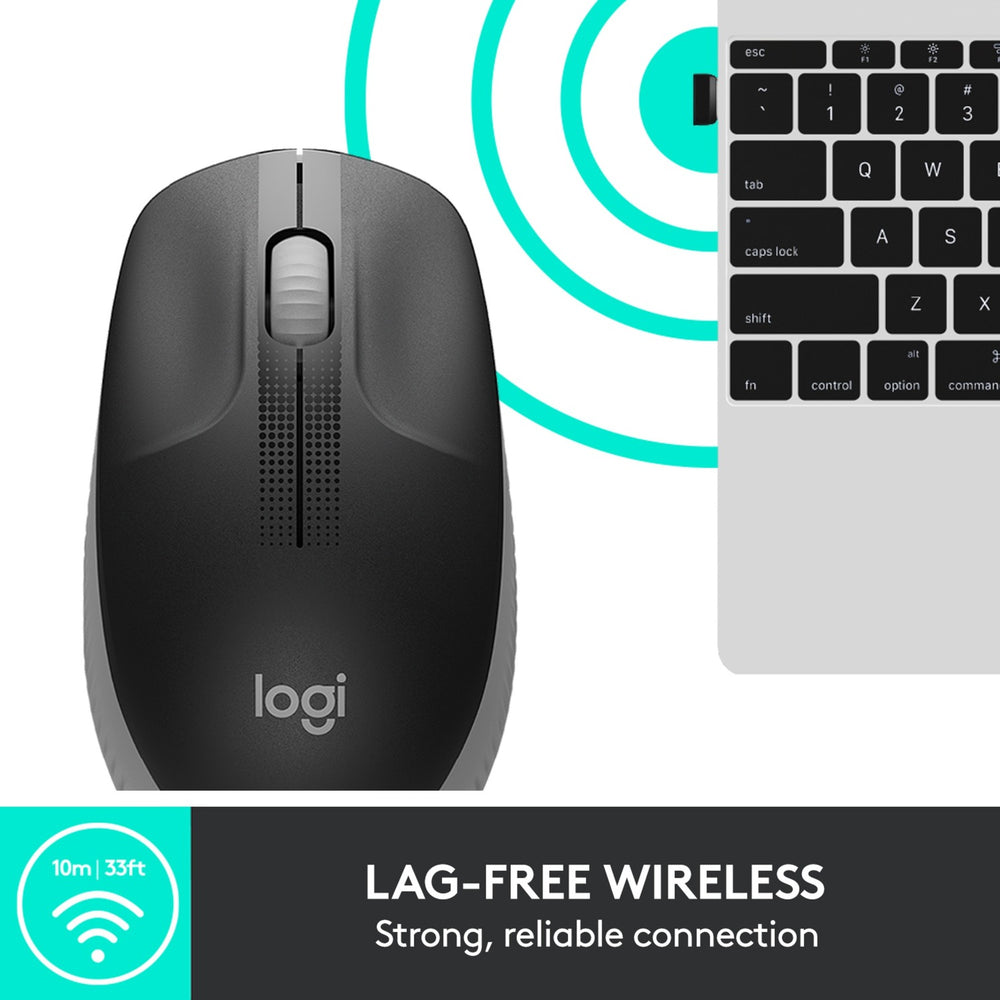 Logitech m190 full size wireless mouse