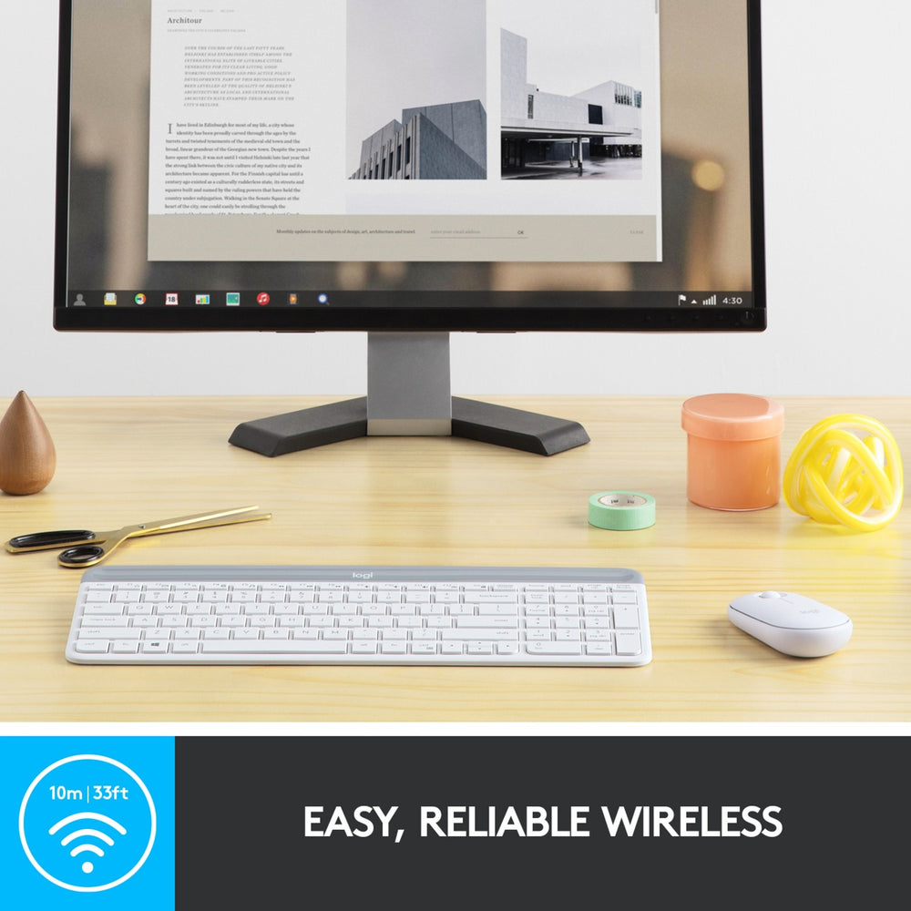 Logitech MK470 Slim Wireless Tecla e combinação de mouse