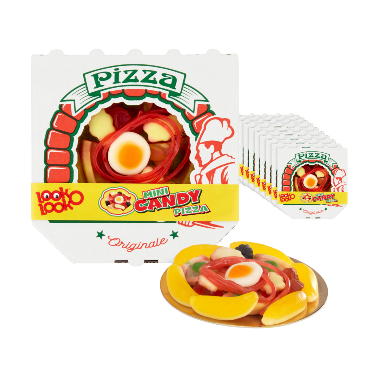 Look o look look-o-look mini candy pizza (10x 85gr)