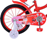 Volare Lovely Children's Bike Girls 16 Inch Red White