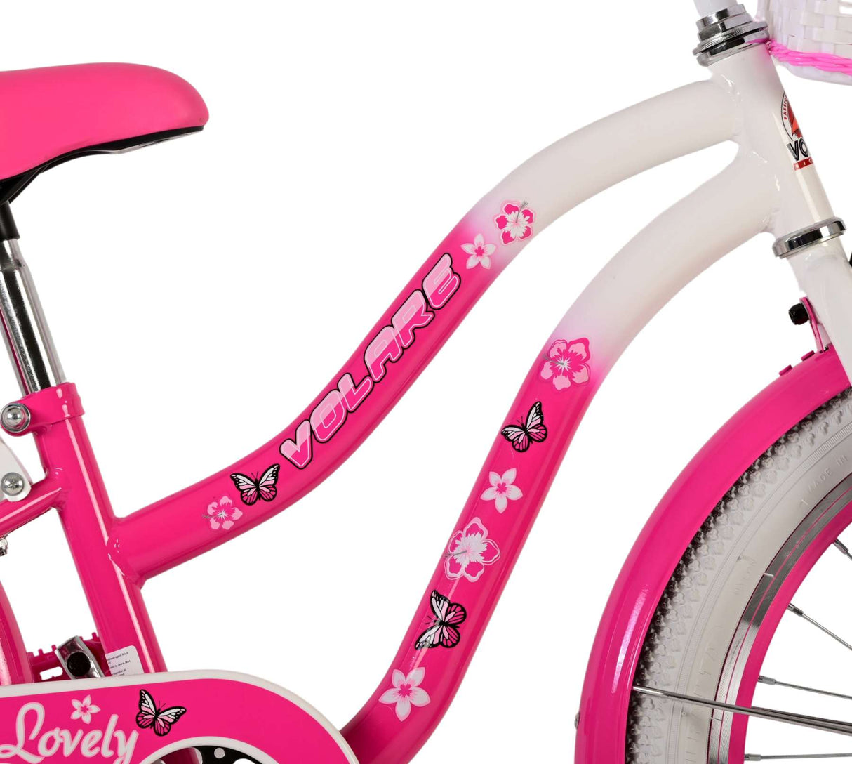 Volare Lovely Children's Bicycle - Girls - 20 inch - Pink