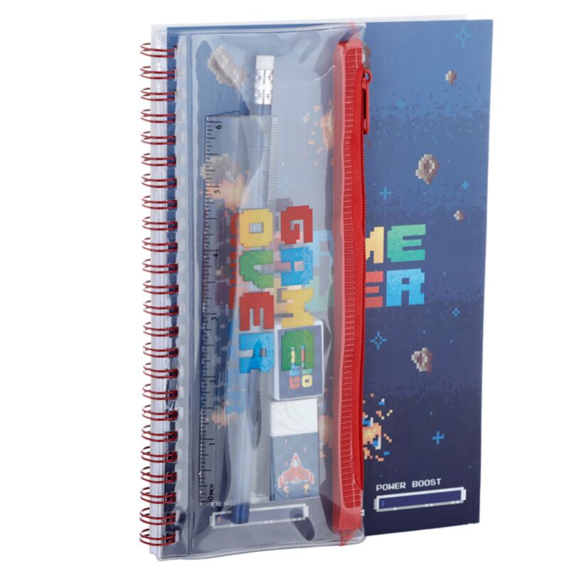 Game over ring a5 notebook 6-piece writing set