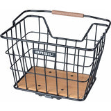 Basil panier à vélo nordland mik 23 litres 23 x 33 x 19 cm avant et/ou arrière noir marron