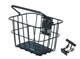 Around basket alu matt black removable with handlebar holder