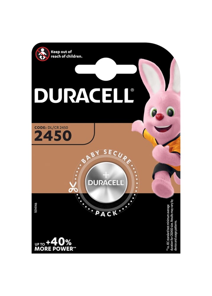 Duracell Specialty 2450 Botón de litio Batería