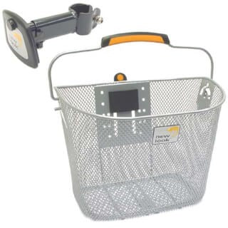 Bicycle Basket Toscany Smartlock for 19 liter sølv