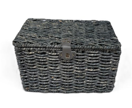 Baker's basket blue-gray medium 40x26x25 with lid