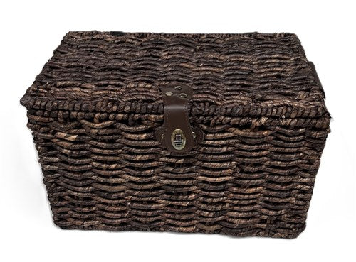 Bäckerkuerf brong mëttel 40x26x25 mat Deckel