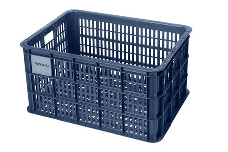 Basil bicycle crate L - large - 40 liters - blue