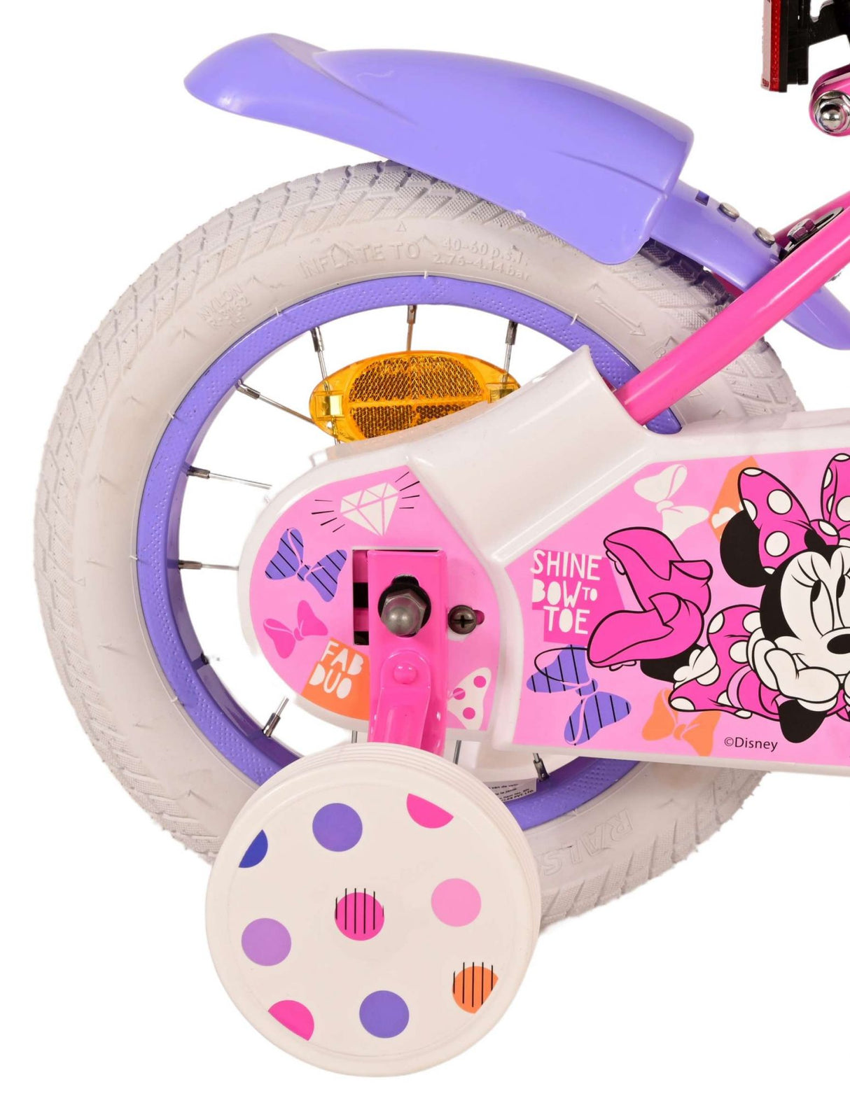 Disney Minnie Cutest Ever! Kinderfiets Meisjes 12 inch Roze