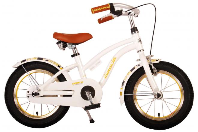 Volare Miracle Children's Bike Girls 14 Inch White Prime Collection