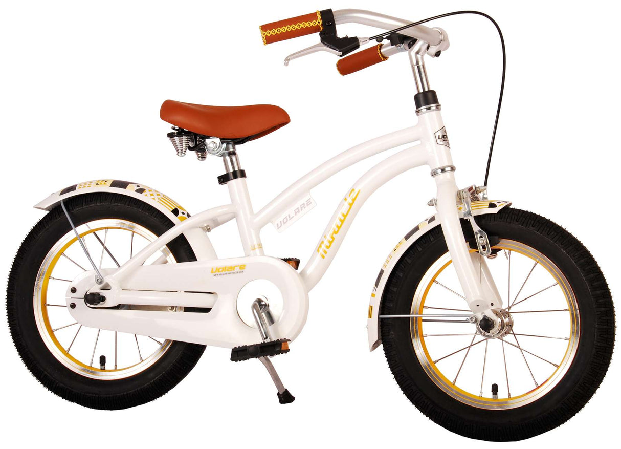 Volare Miracle Children's Bike Girls 14 Inch White Prime Collection