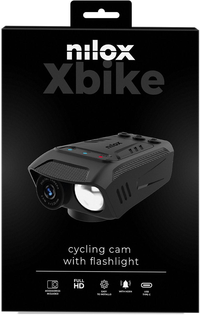 Nilox 3in1 bicycle camera - lighting - horn