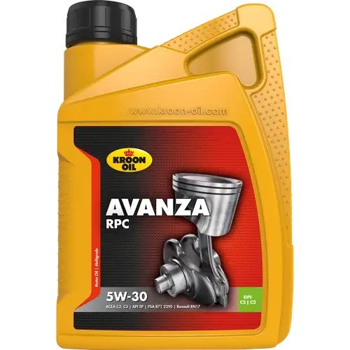 Kroon-oil - avanza rpc - synthetic motor oil 5w-30 - 1 liter - no color