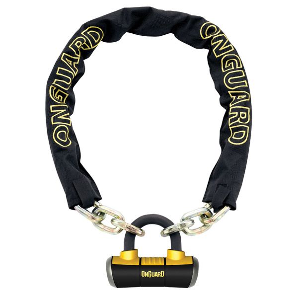 Onguard chain lock mastiff 110 cm x 10-14 mm black yellow