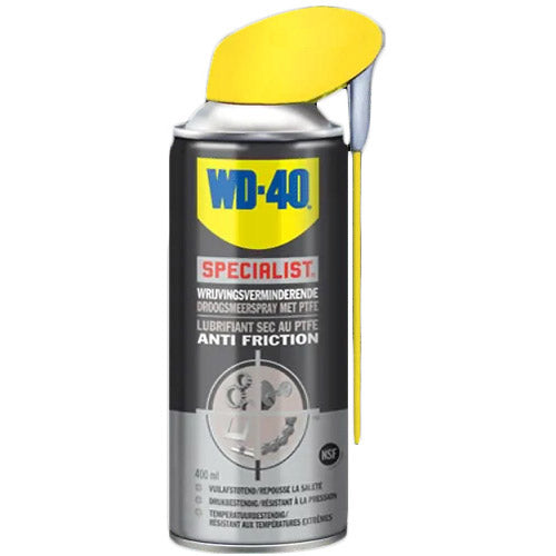 Droogsmeerspray spécialisé WD40 avec PTFE 250ml