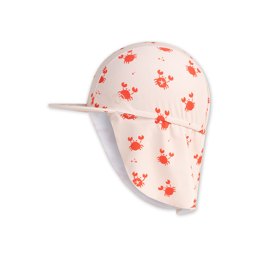 Crabby | beige red UV sun cap