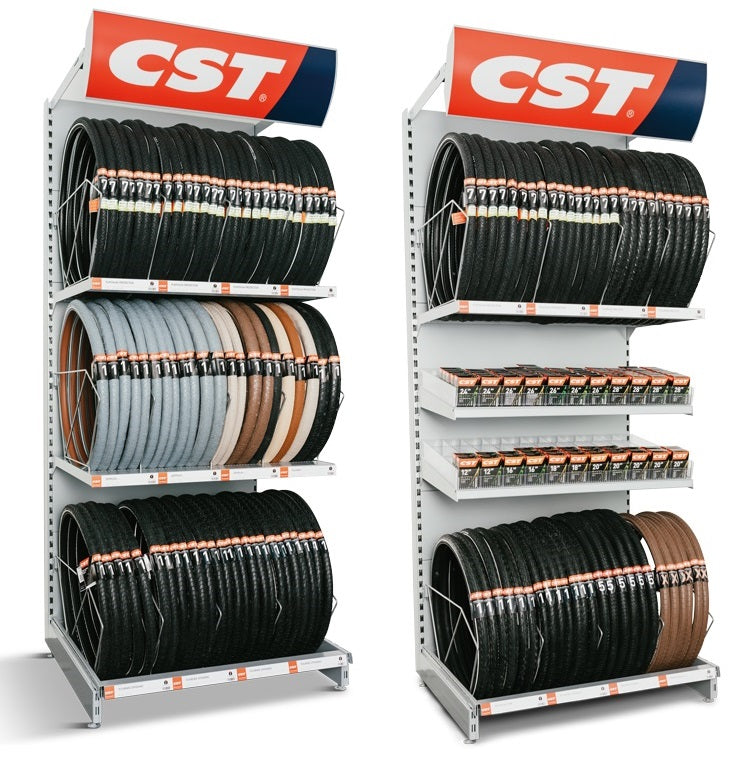 CST Tire Tire Option 3 avec espace pour environ 125 à l'extérieur de 240 tubes intérieurs.