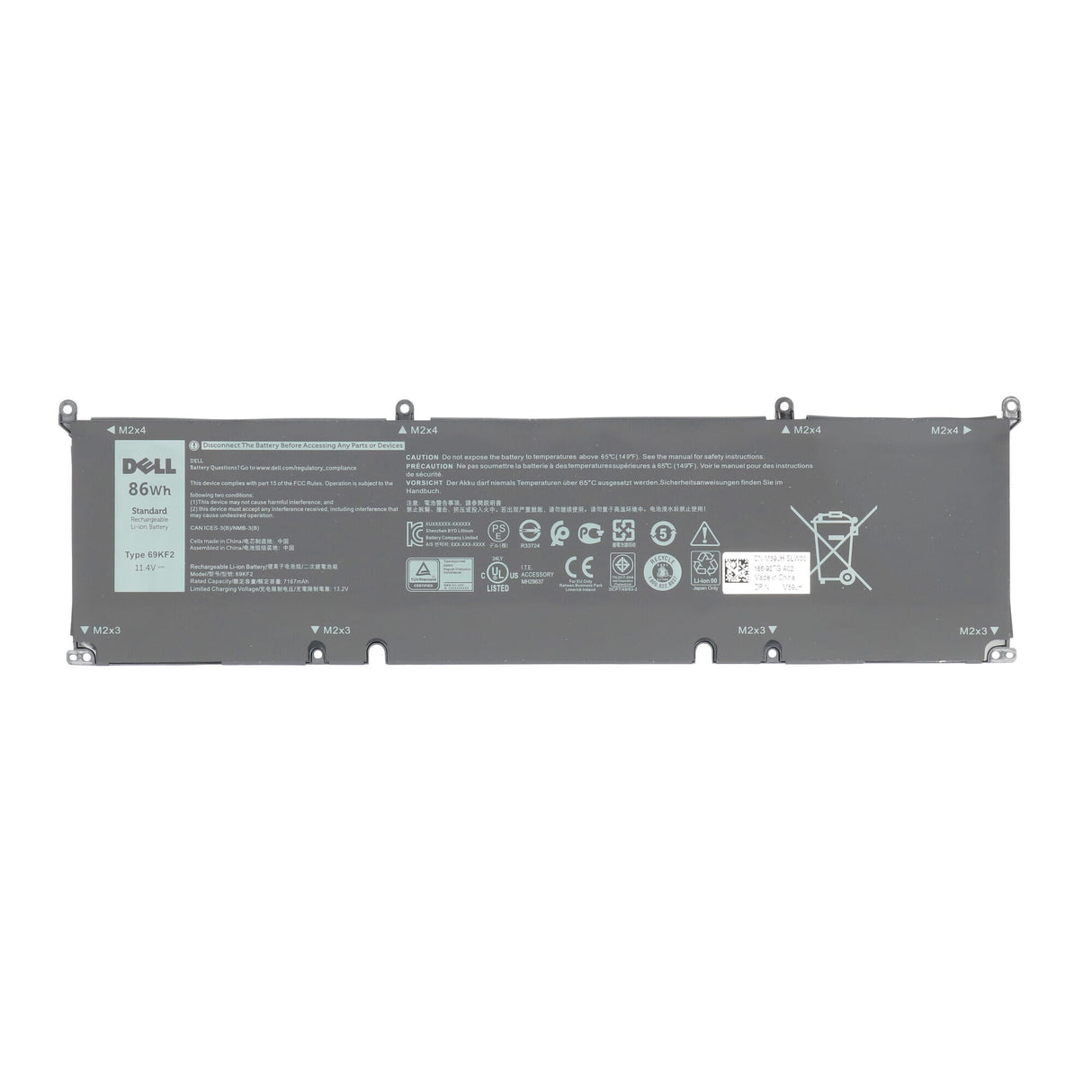 Baterie do notebooku Dell 86Wh