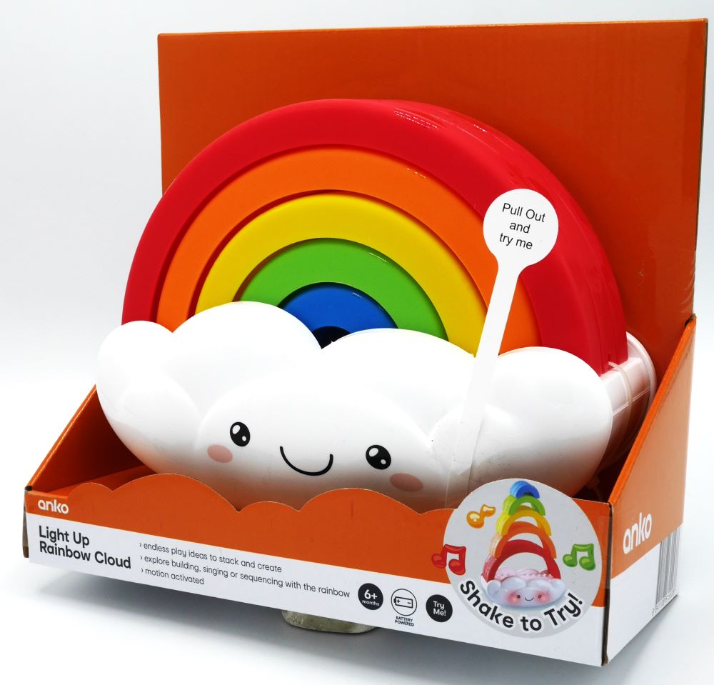 Playgo - light and sounds rainbow cloud with stack of arches