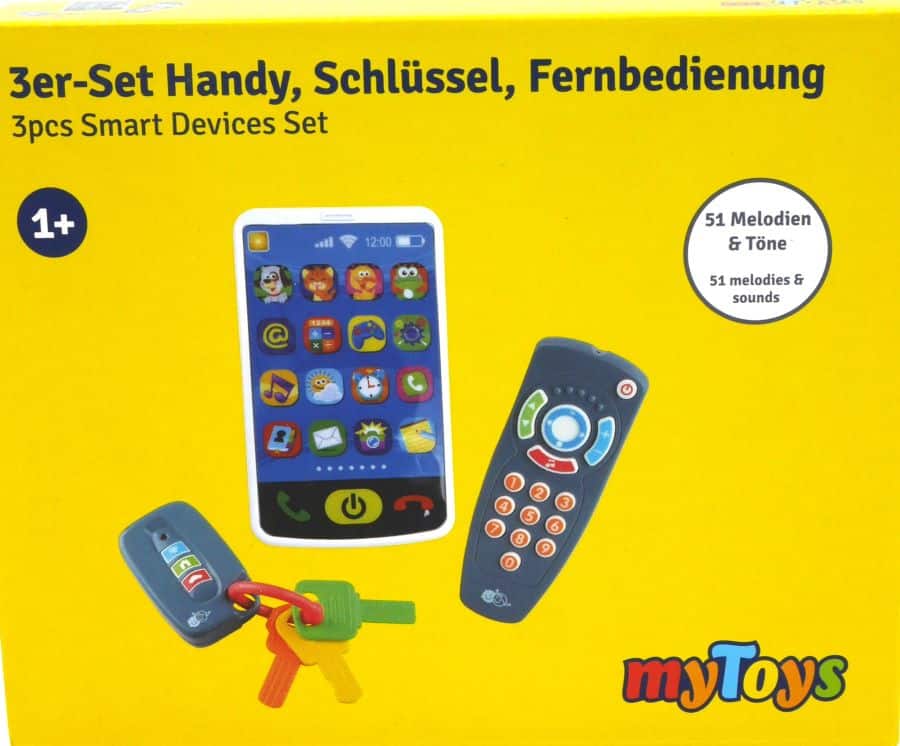 Playgo - 3in1 tablet, remote control and key ring with sound