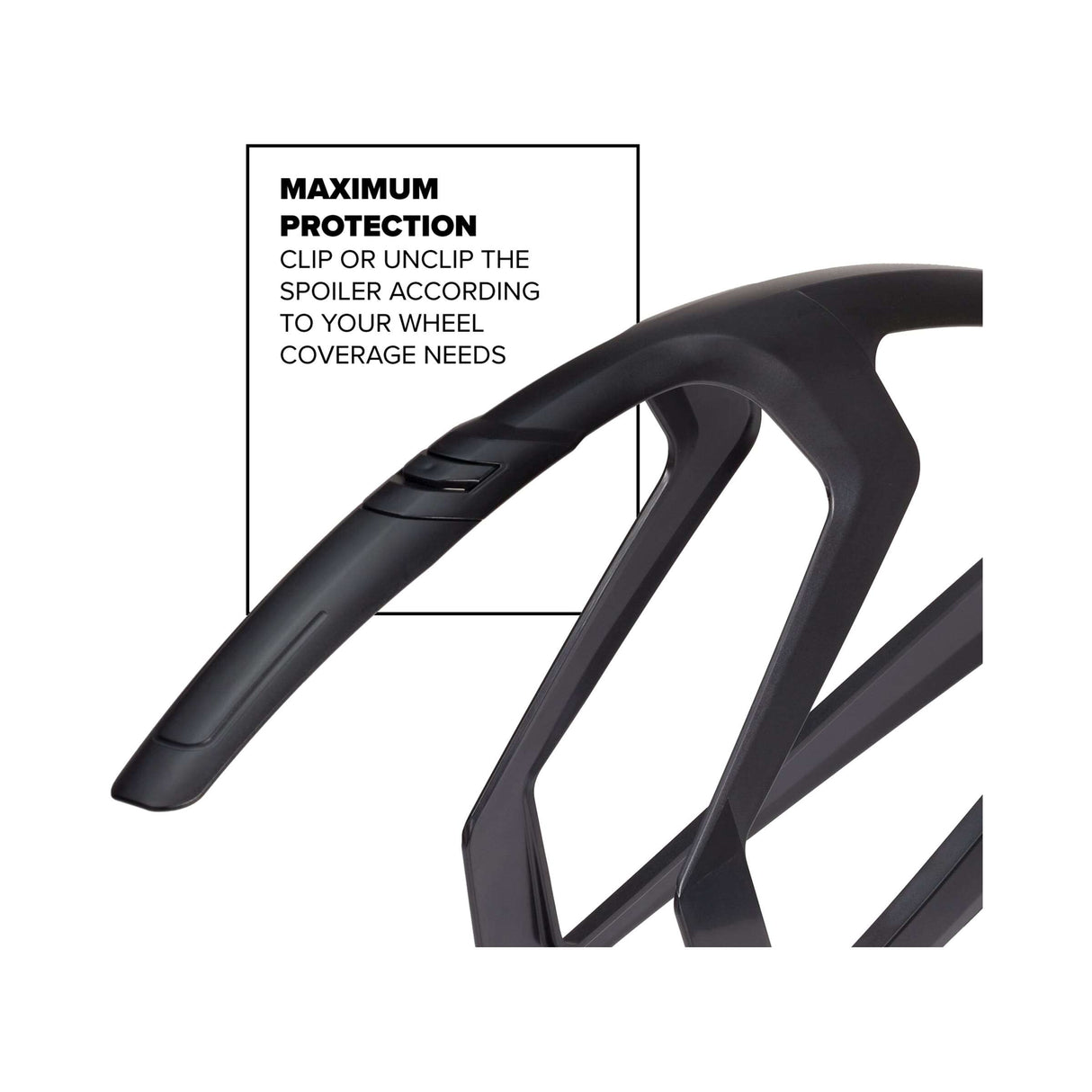 Polisport mudguard set 28 r-mud 32mm - black
