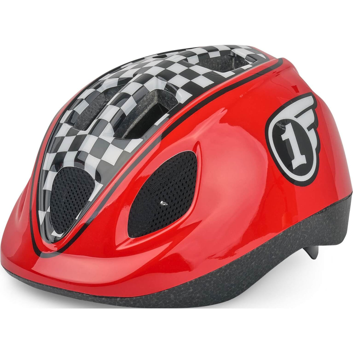 Polisport Kinderhelm Race. Taille: XS (46 53 cm), couleur: noir rouge