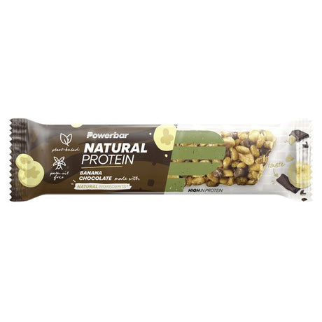Barra vegana de proteína natural Powerbar caixa 18