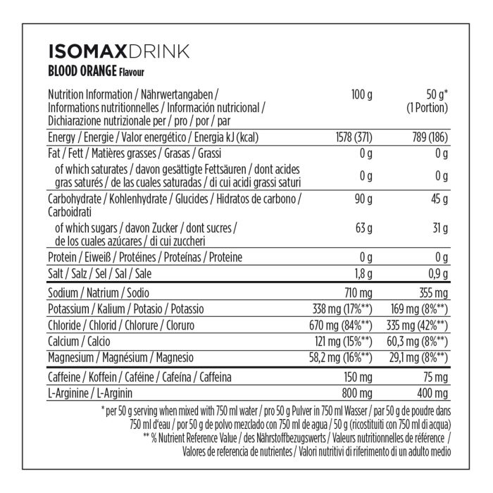 Powerbar Isomax Blutt orange 1,2 kg
