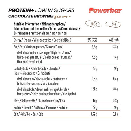 Powerbar protein+ low sugar bar 35g