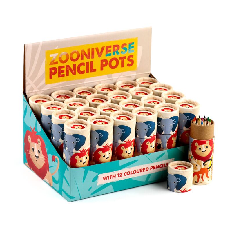 Zooniverse 2022 - drawing case 12 colored pencils
