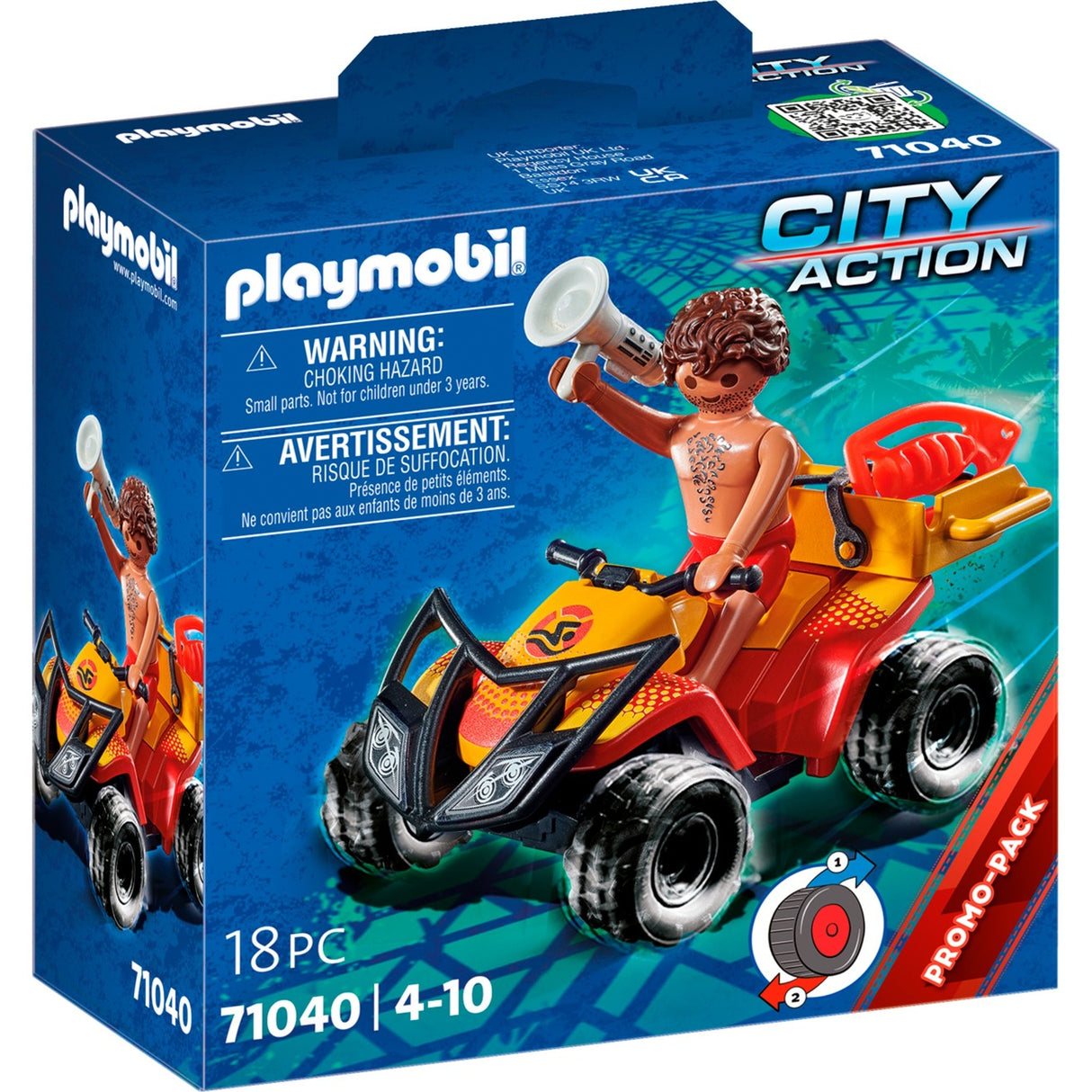 Playmobil City Action sauveteur quad 71040